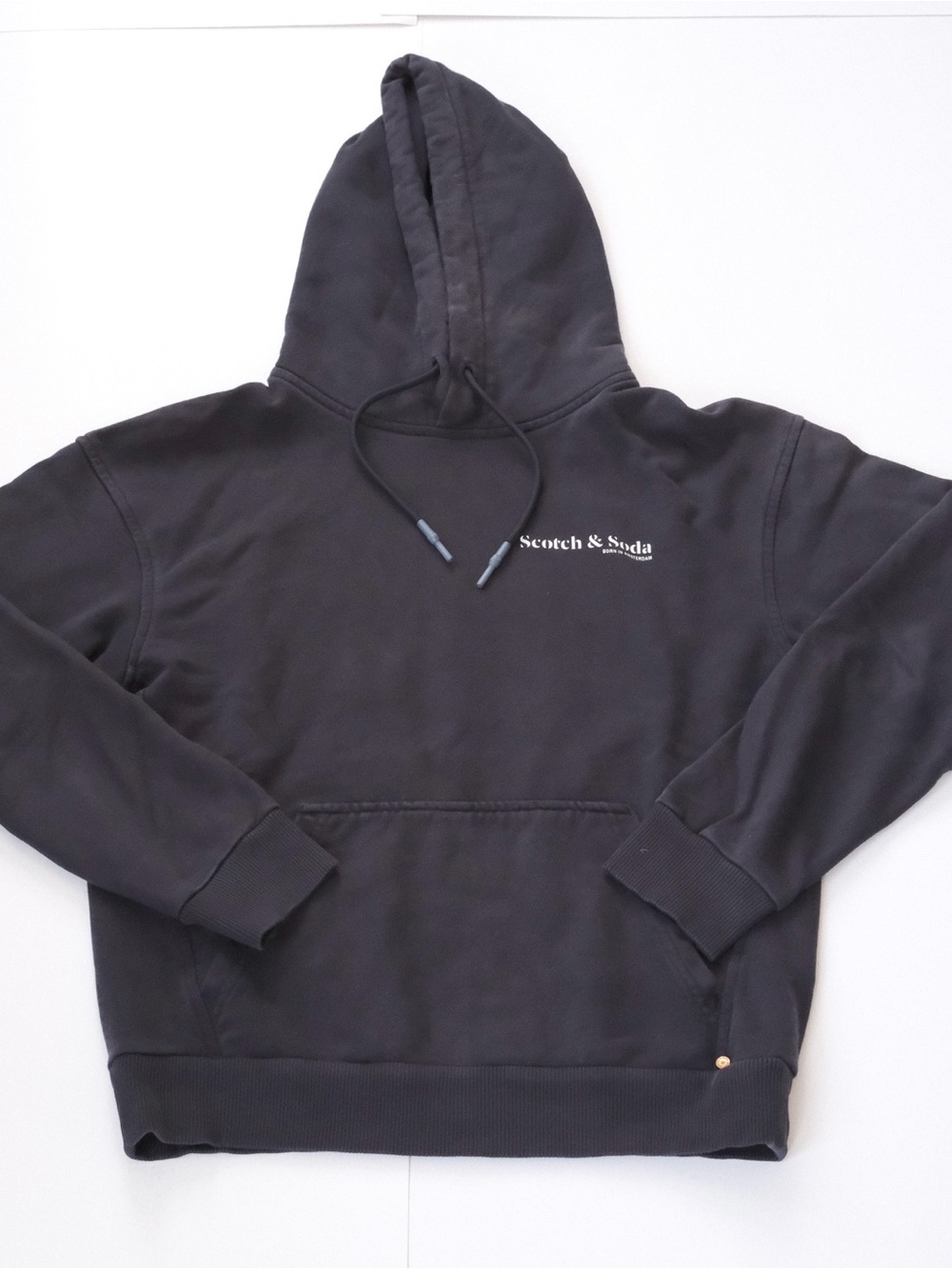 Scotch & Soda Navy Organic Pullover Hoodie - Men's XS Extra Small